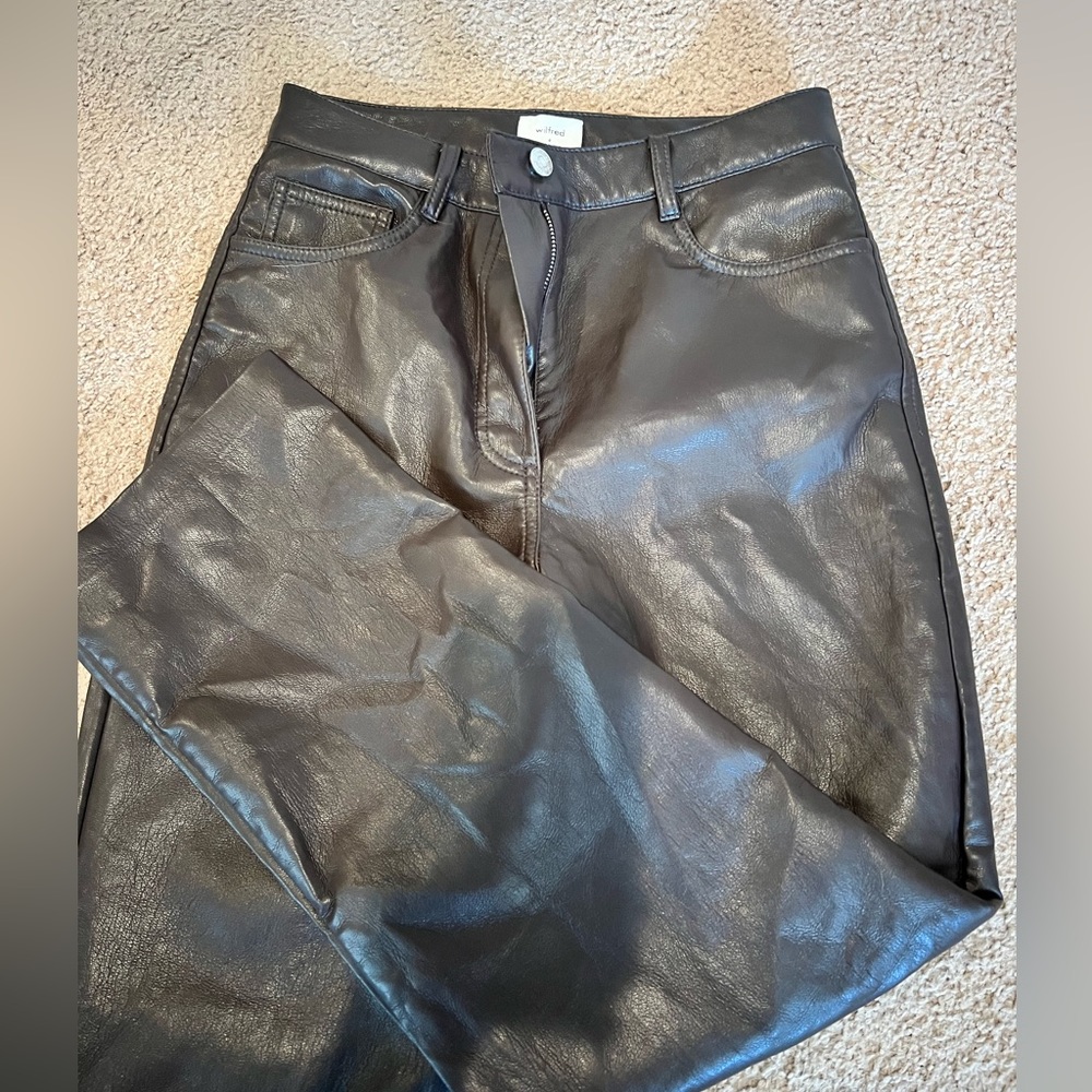 aritzia leather pants